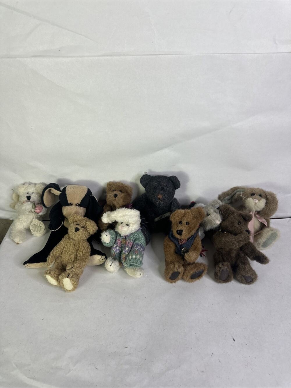 Boyds Bears Plush Collection Lot of 10 Stuffed Bears Bunnies Collectibles